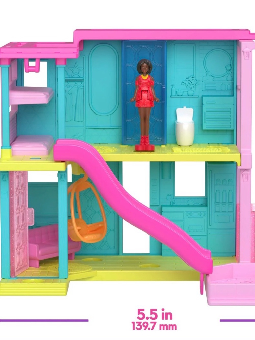 Mini BarbieLand Mini Dreamhouse 1.5-Inch Playset [Version 1] NIB - Picture 7 of 8